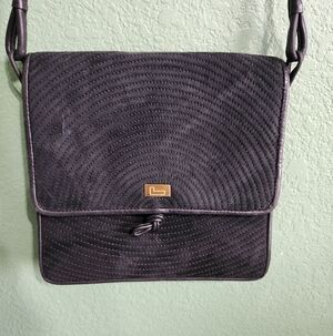 Lancel Paris Black Velvet Crossbody